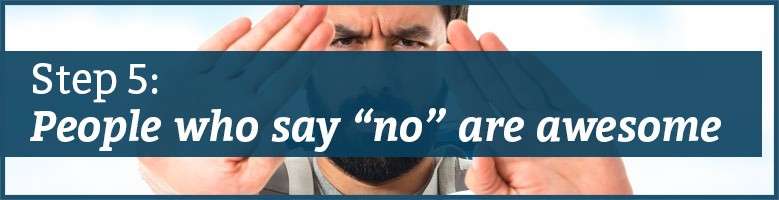 attraction marketing online step 5 people who say 'no' are awesome